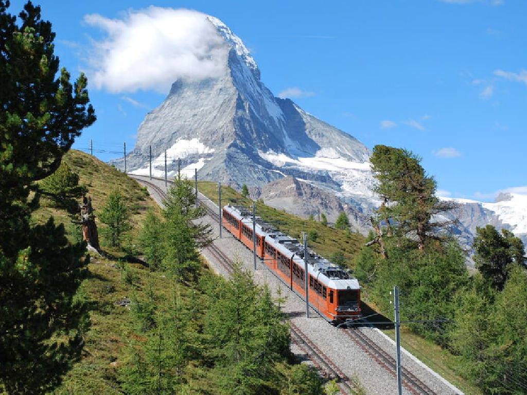 0070 Gornergrat Bahn mit Matterhorn
