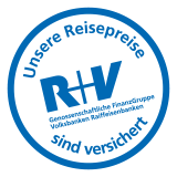 Unsere Reisepreise sind bei R+V versichert