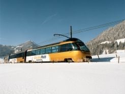 Goldener Winter in der Schweiz