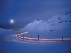 Vollmondfahrt im Bernina-Express